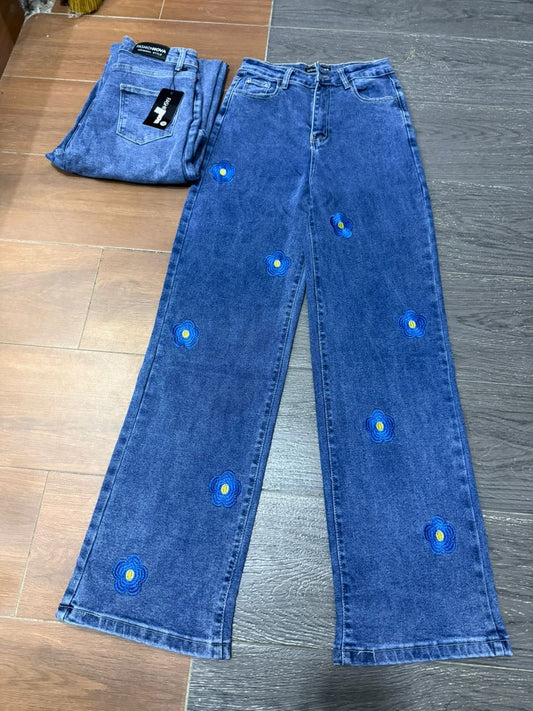 Blue Jeans with yellow 🟡