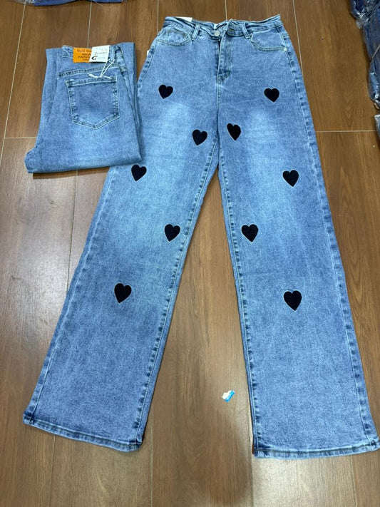Black Hearts Jeans