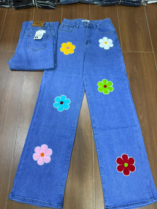 Baggy Floral jeans