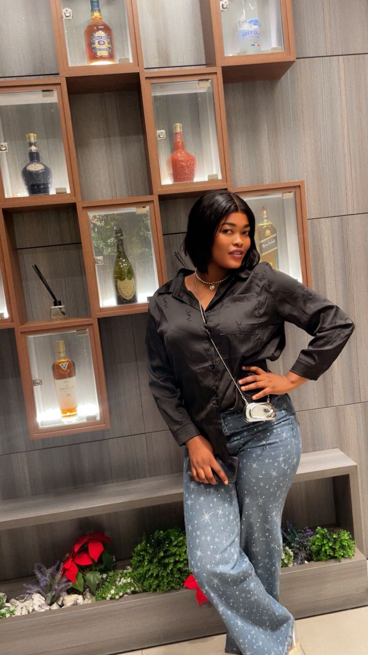 Star-Print Baggy Jeans