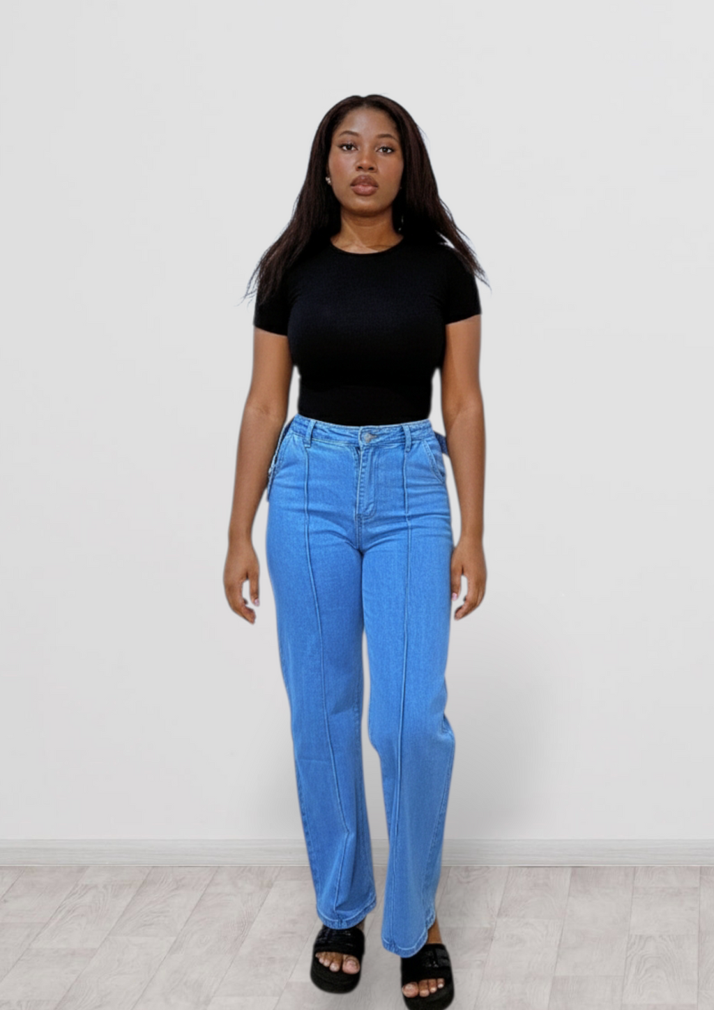 Skyline Pintuck Flare Jeans